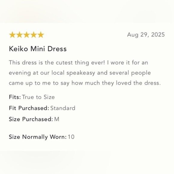 NWT Size LP-Anthropologie The Keiko Cotton Mini Dress Danielle Kroll(NWT USD188) - Picture 3 of 16